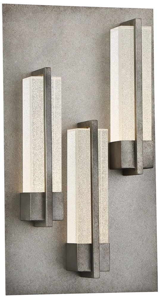 Eurofase Pari 18" High Silver LED Outdoor Wall Light