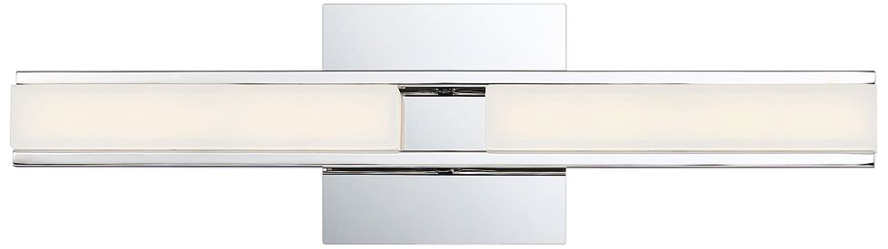 Eurofase Fanton 19 1/4" Wide Chrome 2-Light LED Bath Light