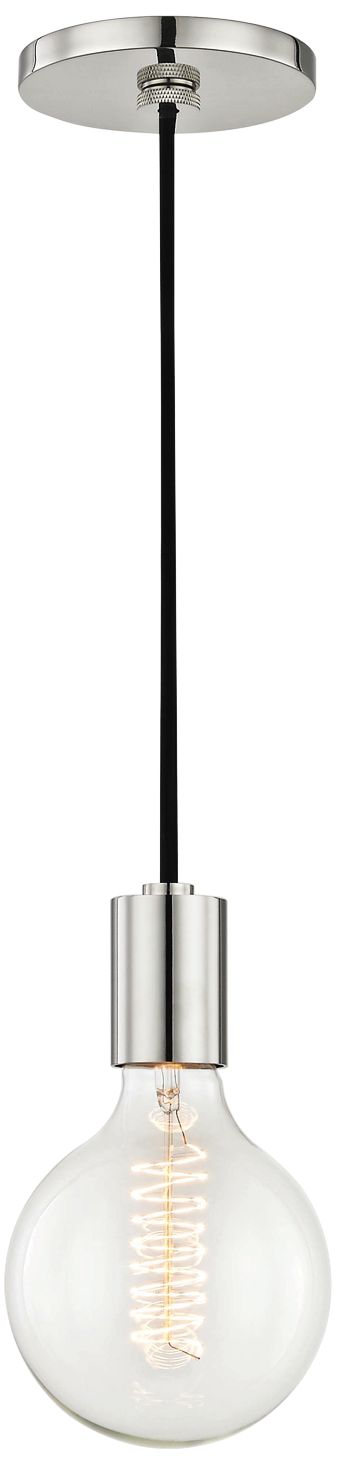 Mitzi Ava 5" Wide Polished Nickel Mini Pendant