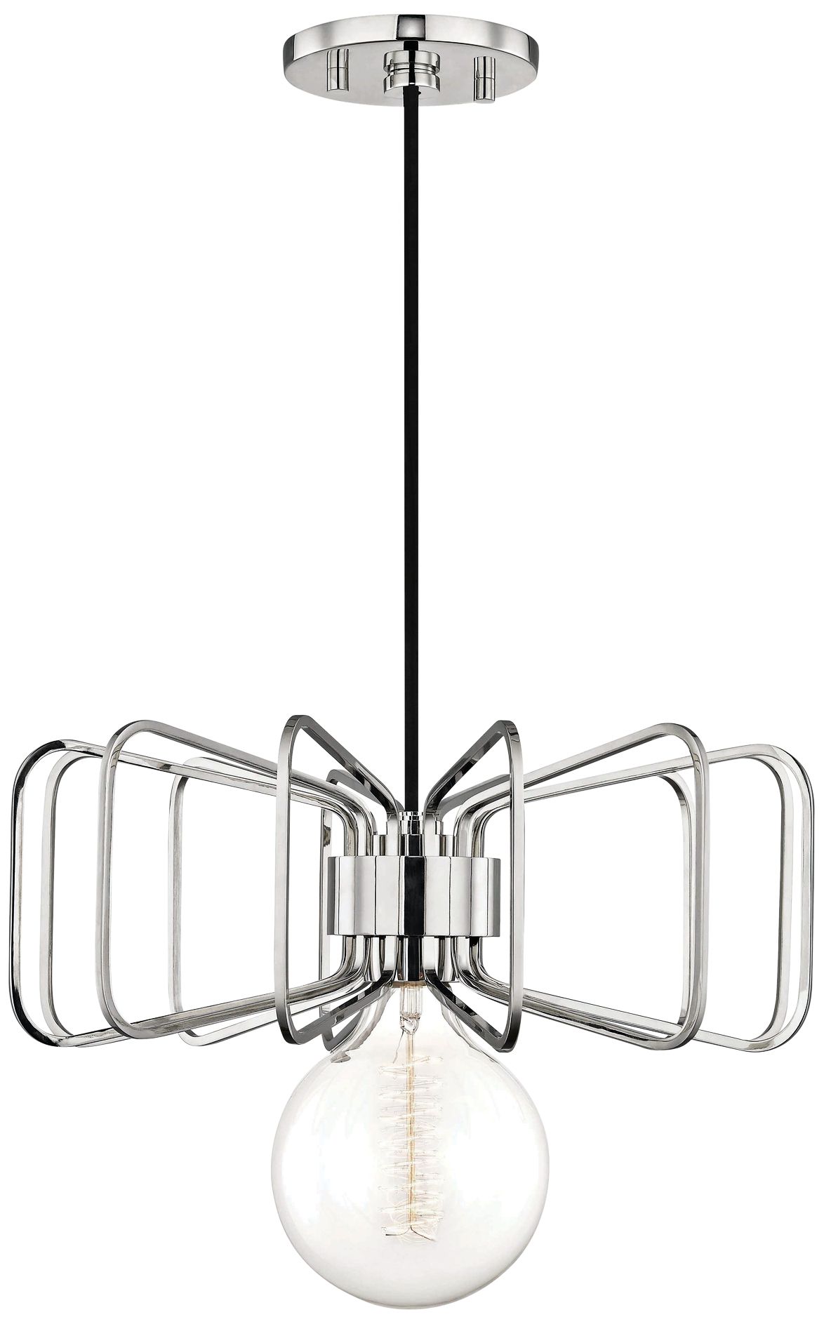 Mitzi Daisy 14 1/2" Wide Polished Nickel Pendant Light