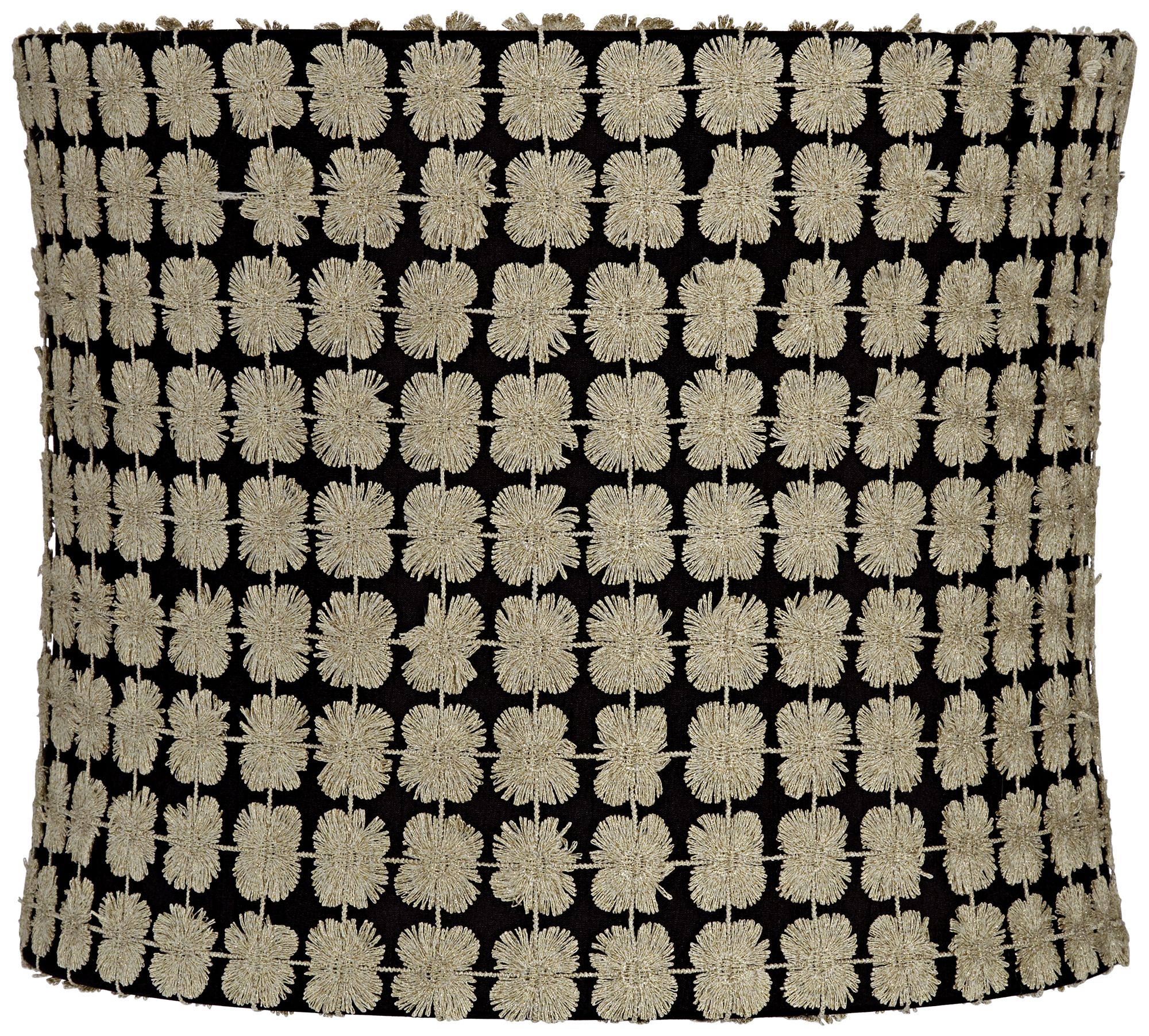 Edinburgh Gold over Black Drum Lamp Shade 12x12x10 (Spider)