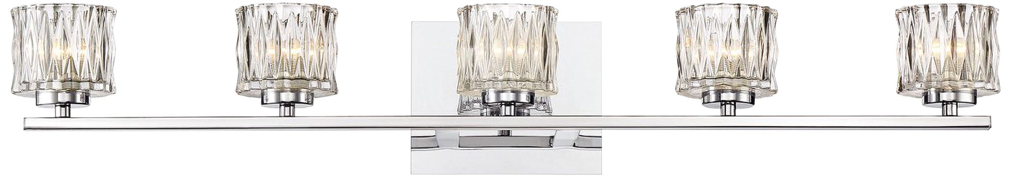 Eurofase Guelph 31 3/4" Wide Chrome 5-Light LED Bath Light 