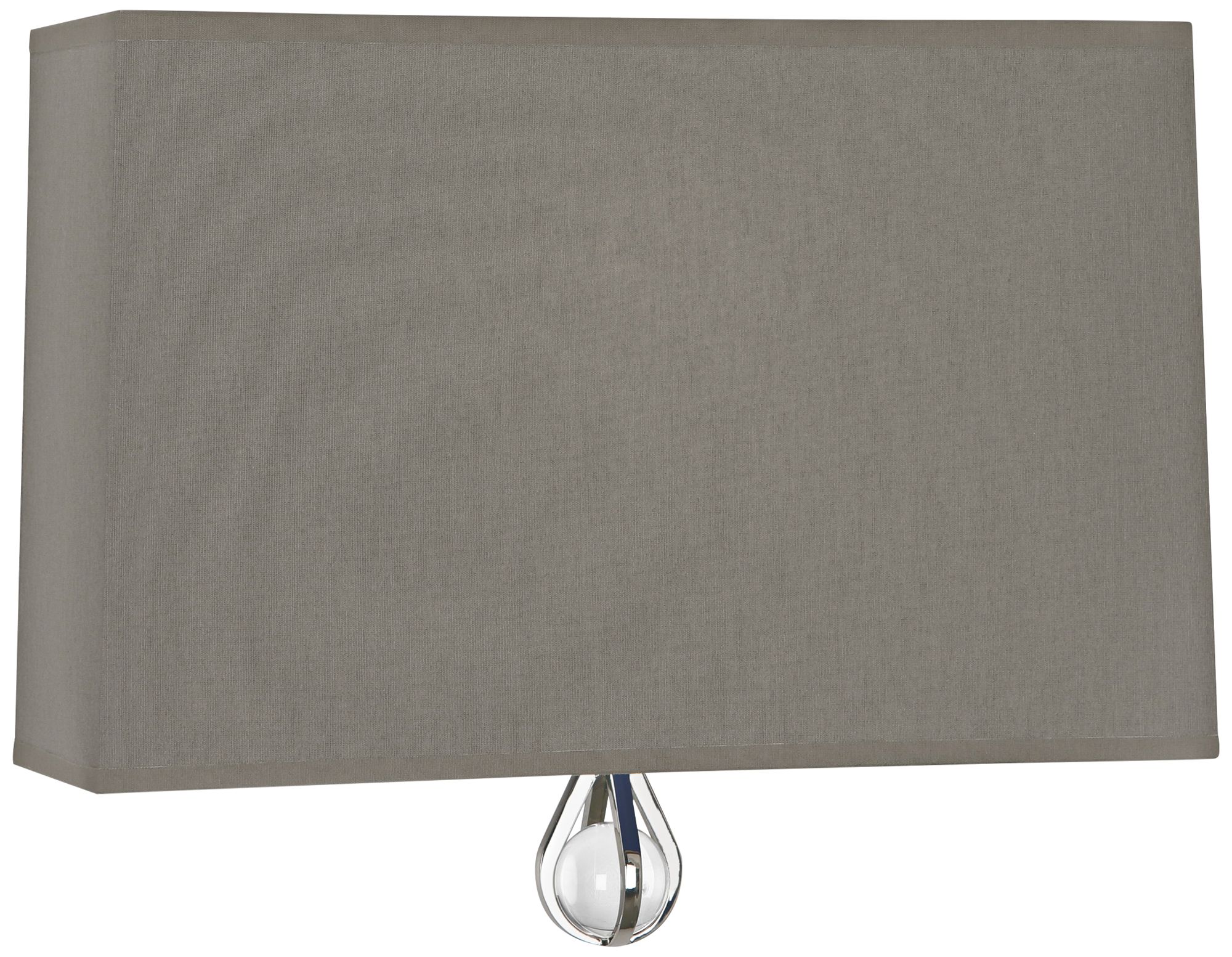 Curtis 9" High Carter Gray with Ink Blue Lining Wall Sconce