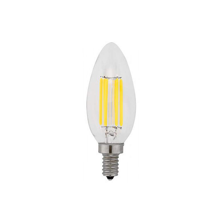 60W Equivalent Clear 6W LED Dimmable Filament Candelabra