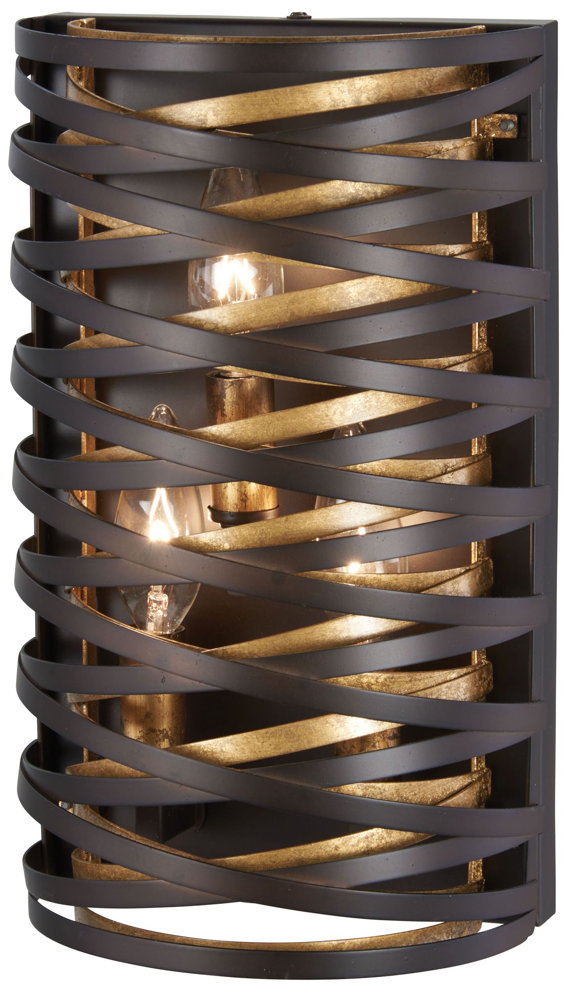 Vortic Flow 12" High Dark Bronze Wall Sconce