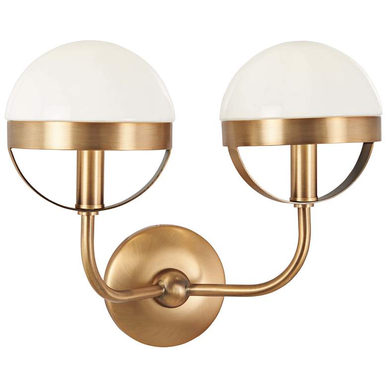 Tannehill 12" High Aged Brass 2-Light Wall Sconce - #47G72 ... Tannehill 12" High Aged Brass 2-Light Wall Sconce - #47G72 ... on Aged Brass Wall Sconce id=28053