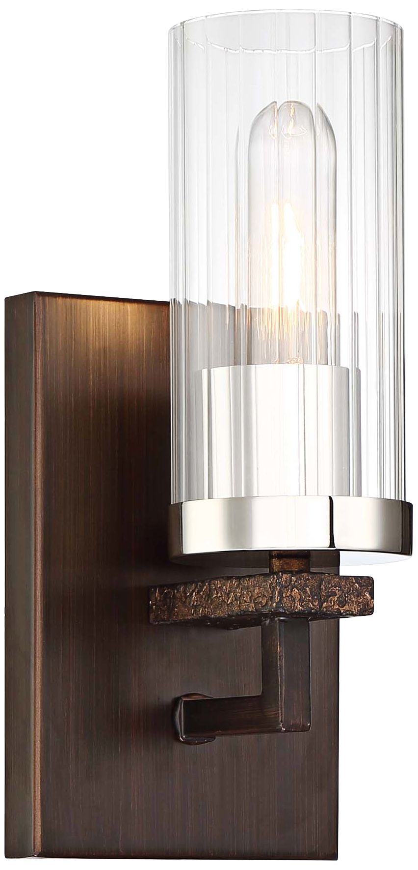 Maddox Roe 11" High Iron Ore Wall Sconce