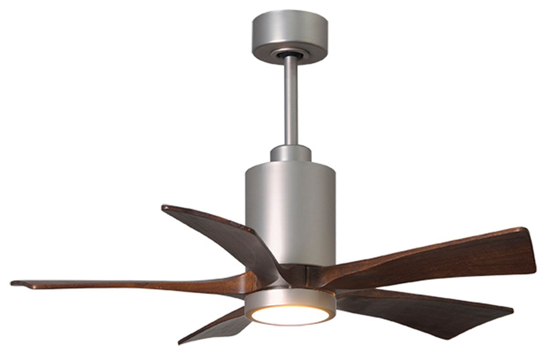 42" Matthews Patricia-5 Brushed Nickel LED Ceiling Fan