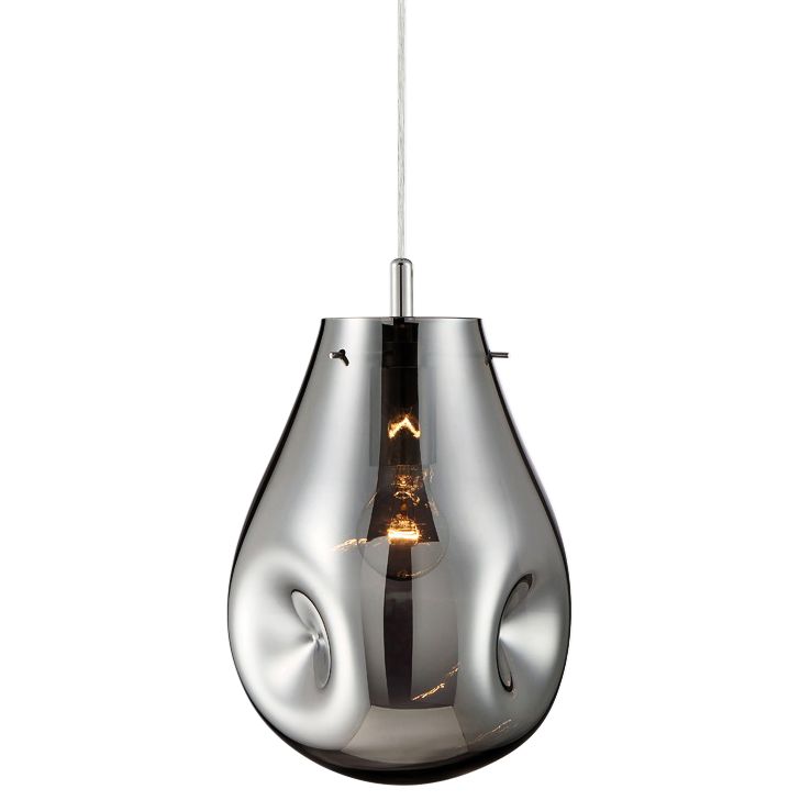 Eurofase Benalto 8" Wide Pearlized Chrome Mini Pendant