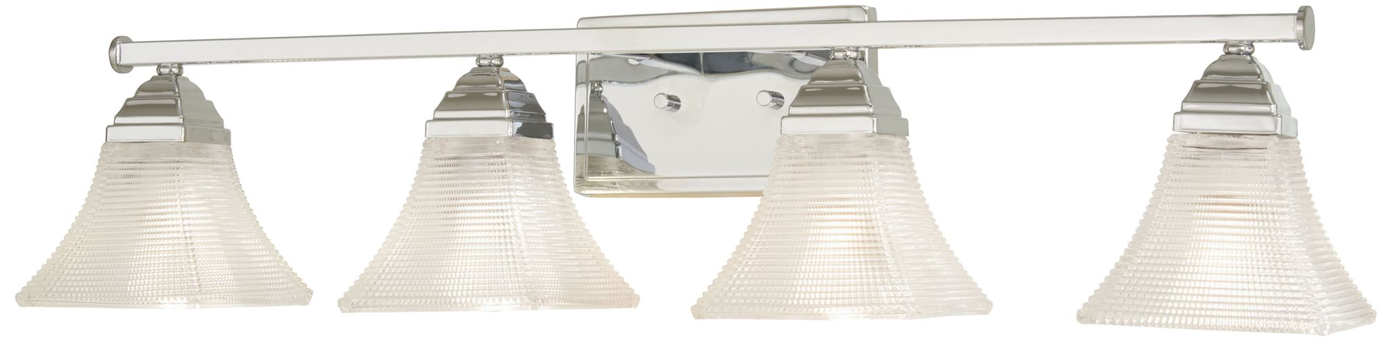 Conspire 33 1/4" Wide Chrome 4-Light Bath Light