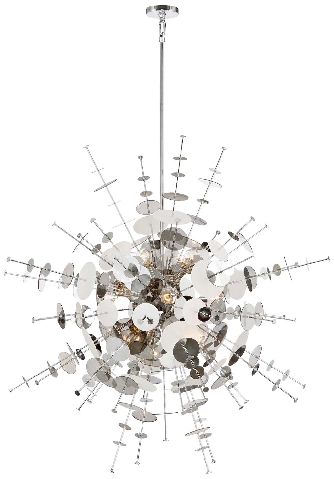 Eurofase Bonazzi 48 1/2" Wide Chrome 12-Light Chandelier