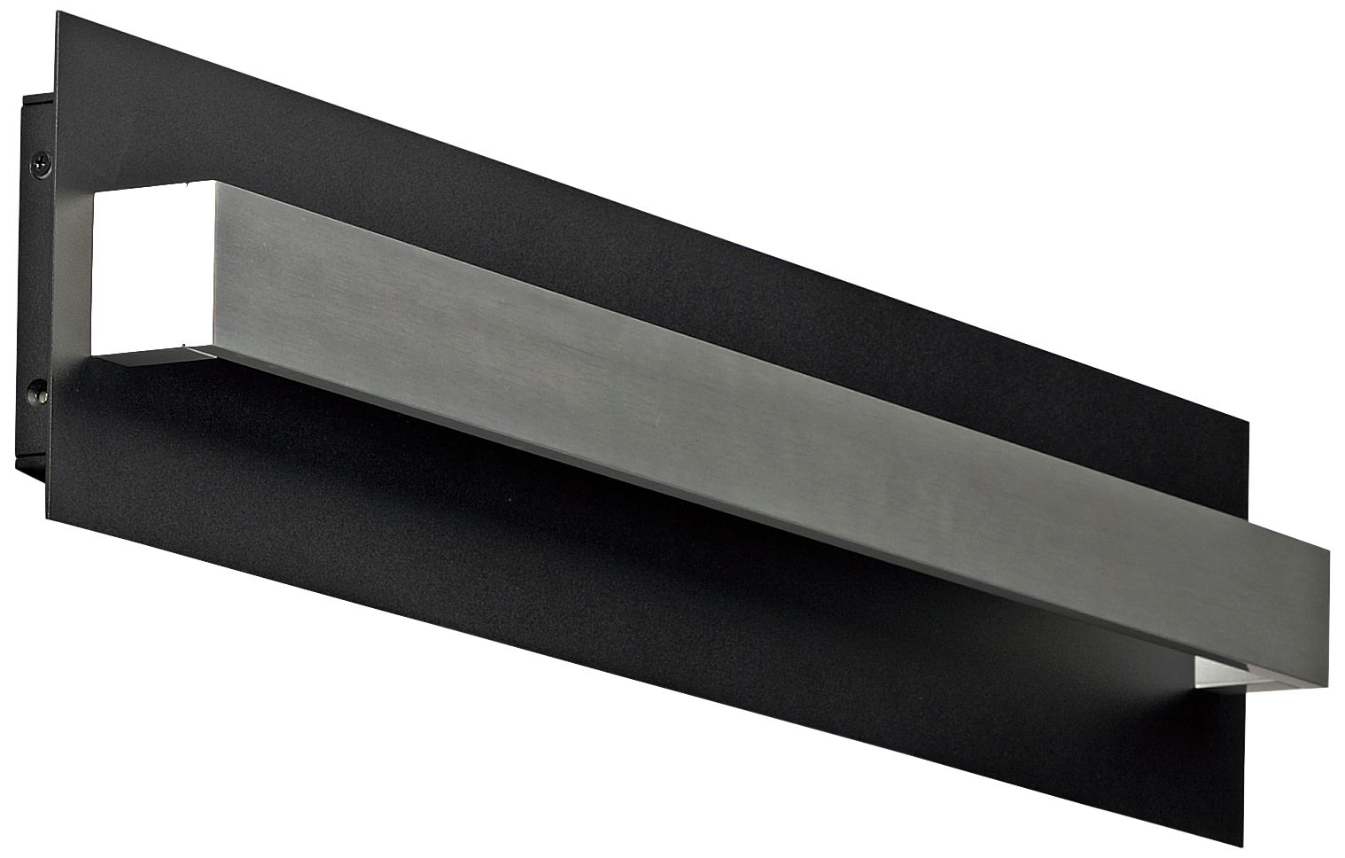 Alumilux 30"H Black w/ Satin Aluminum LED Outdoor Wall Light