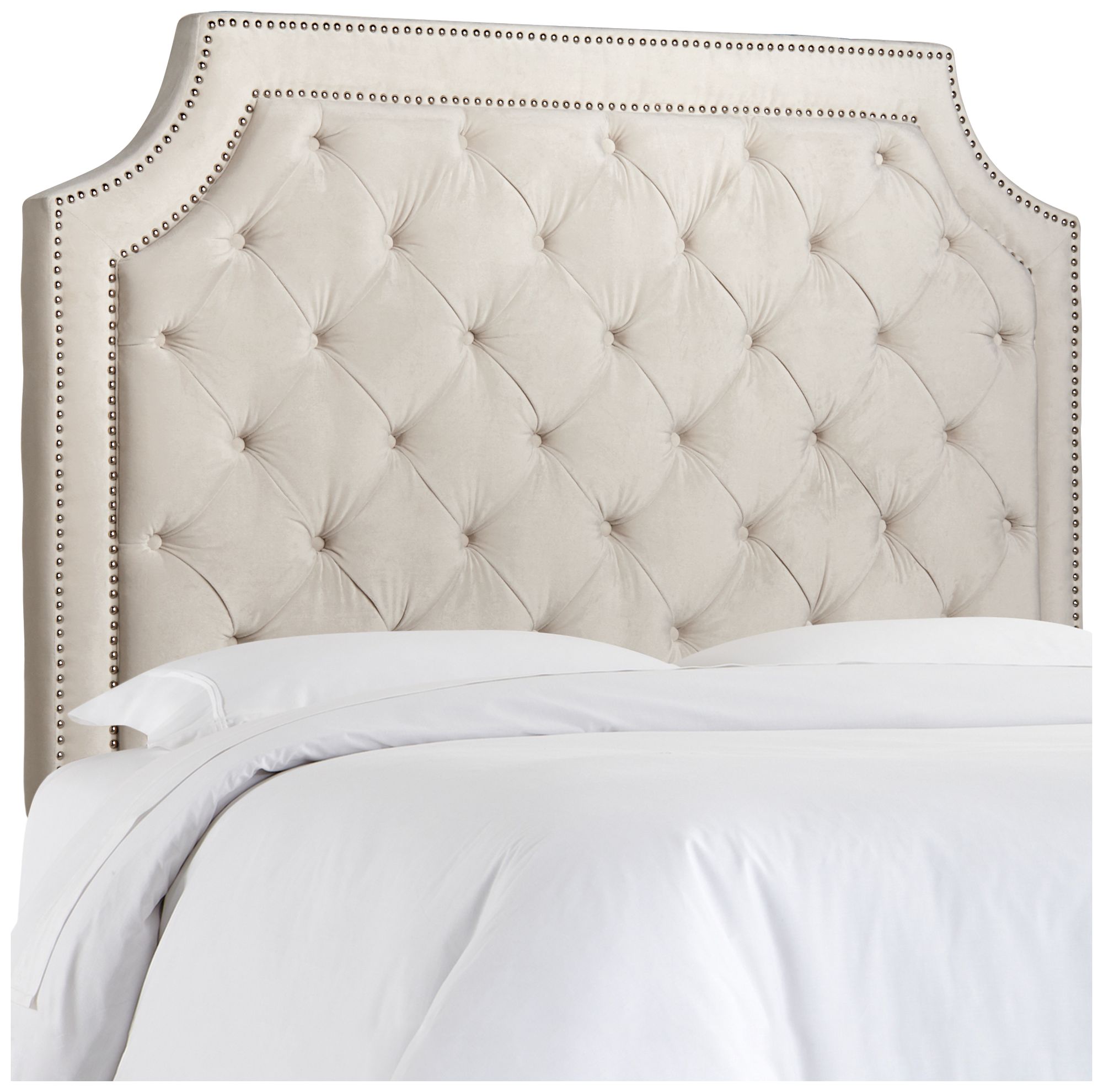 Audrey Cosmo Snow Upholstered Queen Headboard