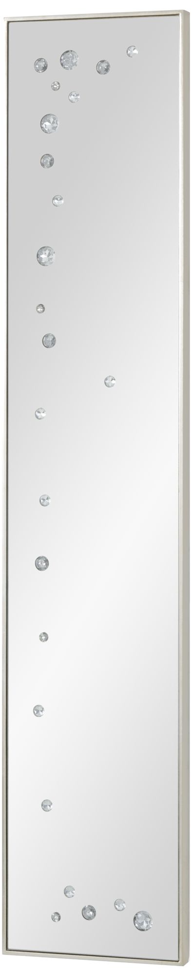 Galaxy Ambered Silver Leaf 10" x 50" Panel Wall Mirror