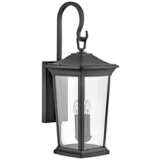 Bromley 30&quot; High Museum Black 3-Light LED Outdoor Wall Light