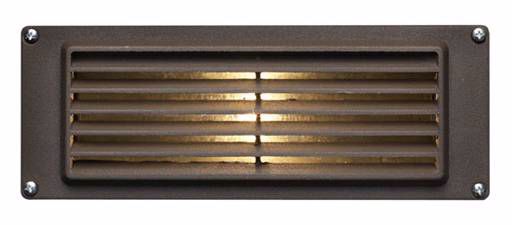 Hinkley Louvered Brick Finish Low Voltage Deck Light