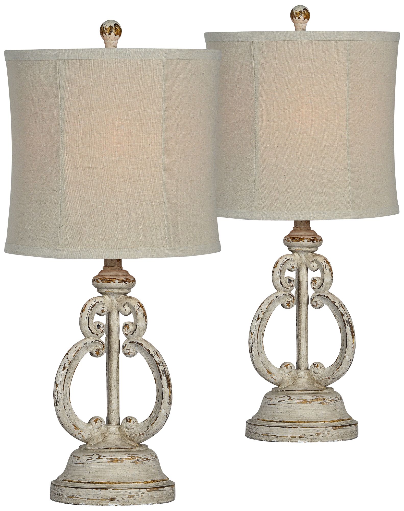 Forty West Taylor Antique Gray Table Lamps Set of 2 493P0 Lamps Plus