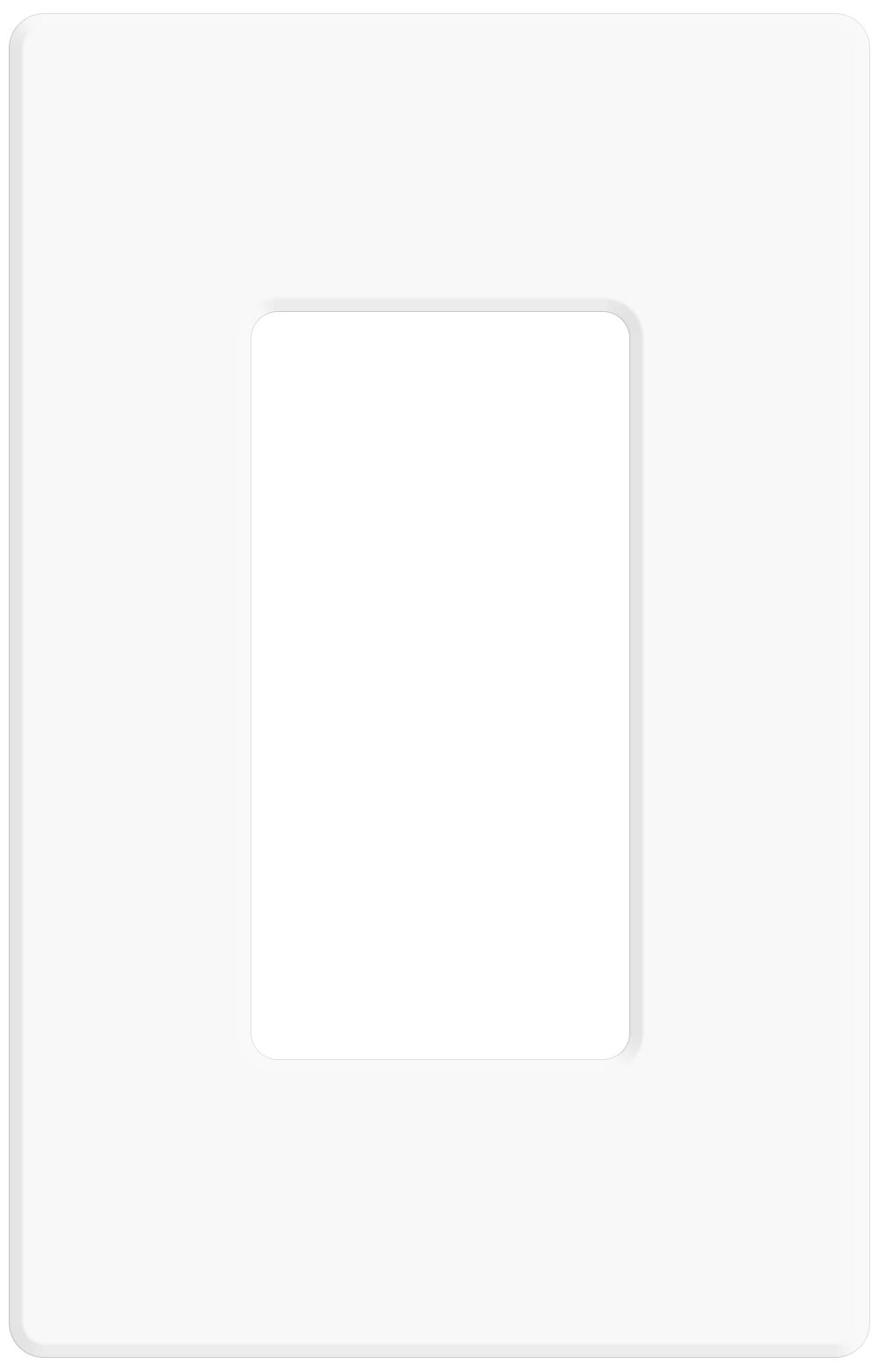 Lutron Claro White 1 Gang Screwless Faceplate 49525 Lamps Plus