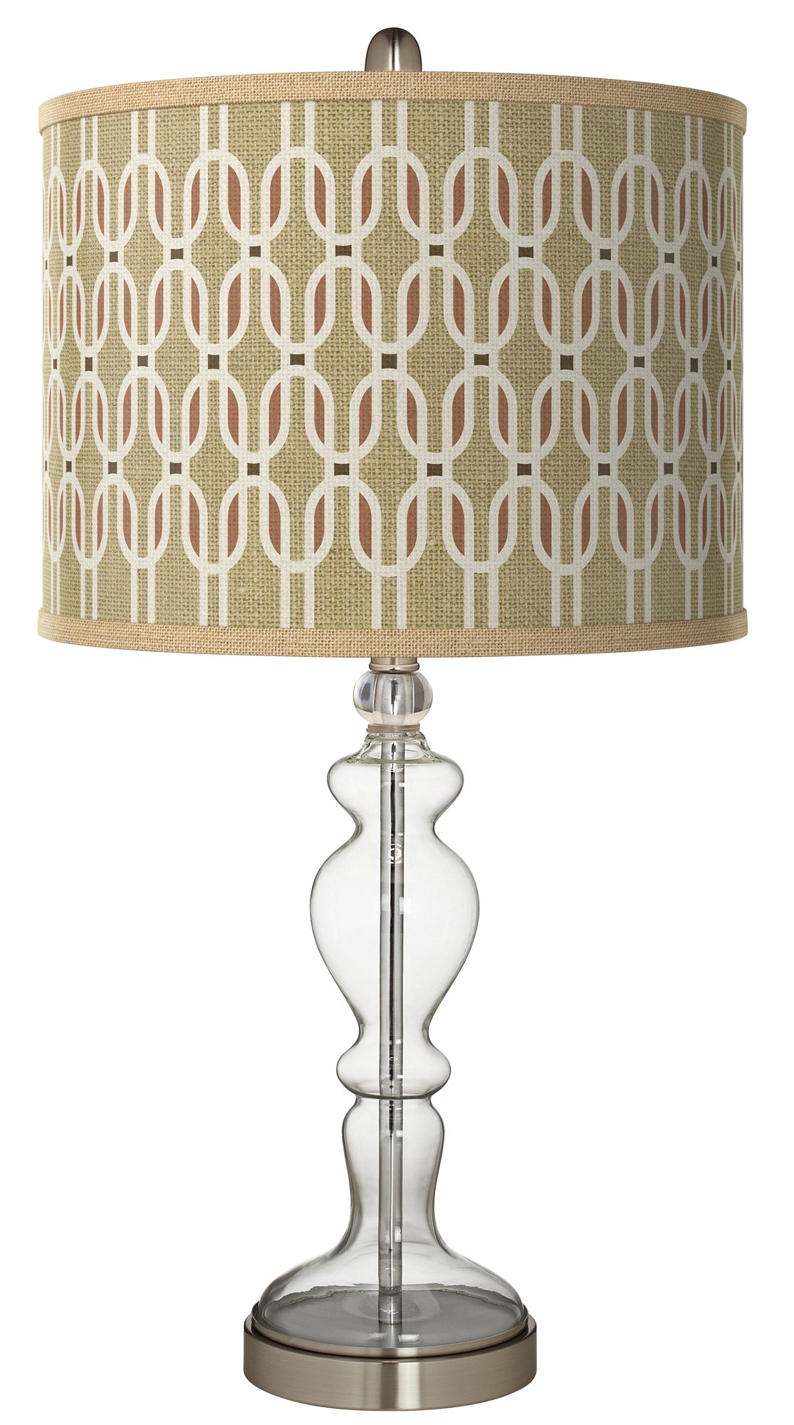 Rustic Mod Giclee Apothecary Clear Glass Table Lamp