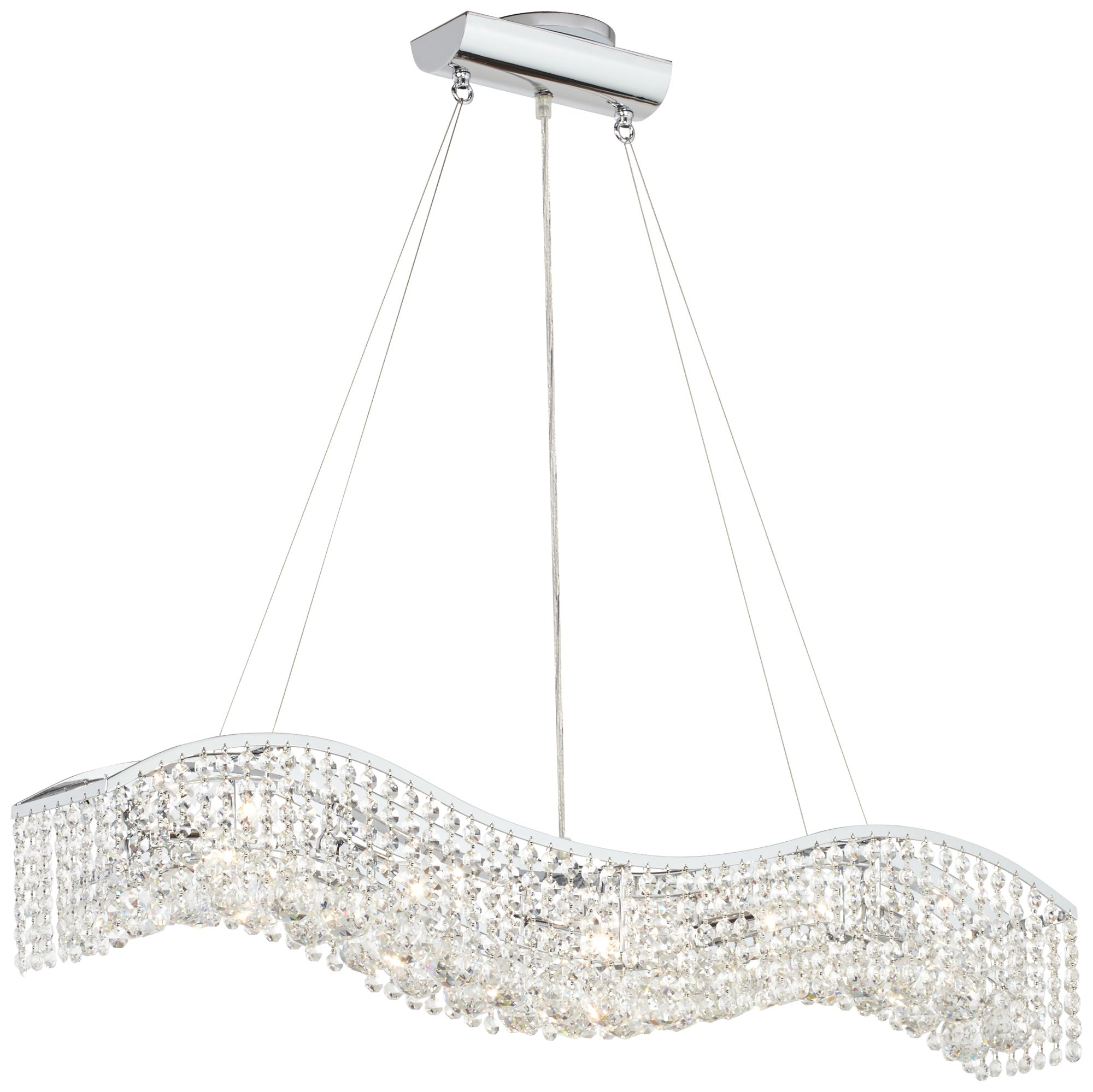 wave chandelier modern