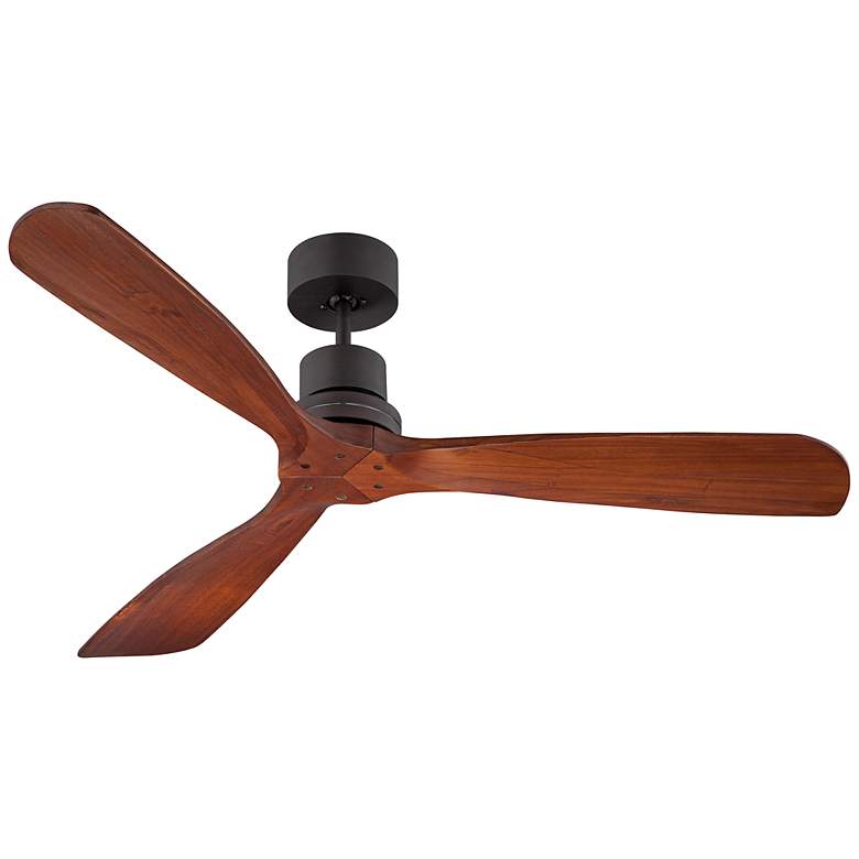 Image 2 52" Casa Delta-Wing Bronze Outdoor Ceiling Fan with Remote Control
