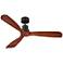 52" Casa Delta-Wing Bronze Outdoor Ceiling Fan with Remote Control