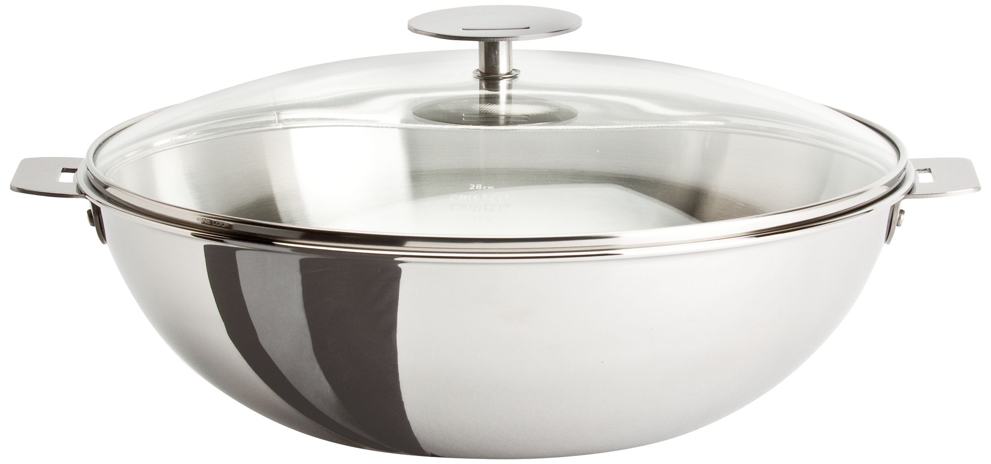 Cristel Casteline Stainless Steel 4-Quart Stir Fry Wok