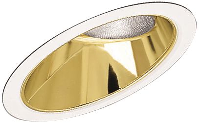 Progress Gold Alzak Sloped Recessed Baffle Trim
