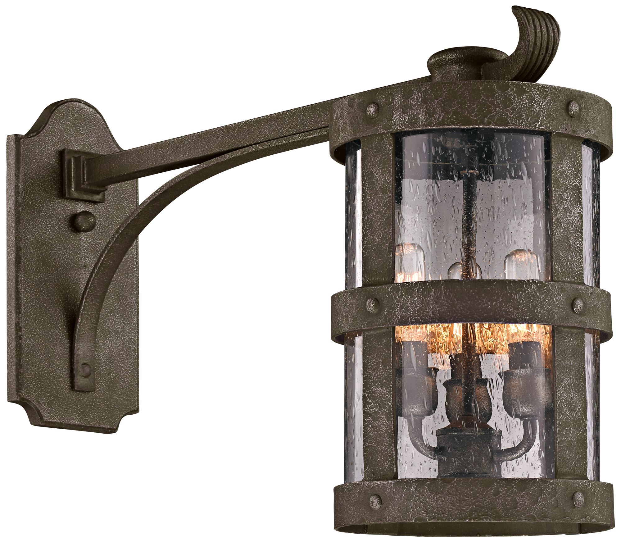 Barbosa 15" High Long-Arm Bronze Outdoor Wall Light