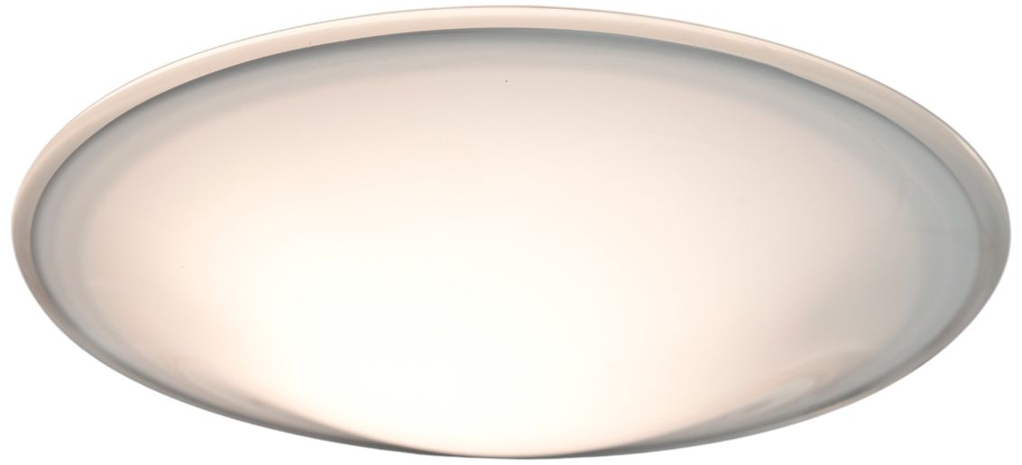 Besa Luma 18" Wide Slim Opal Glass Ceiling Light