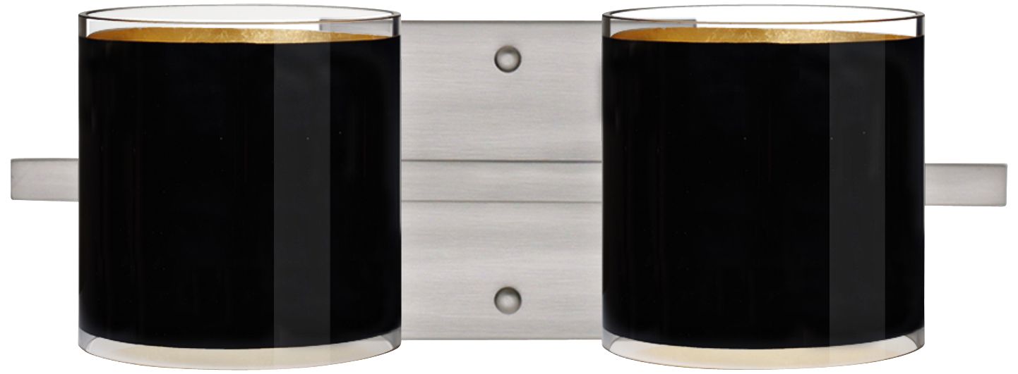 Besa Pogo 15" Wide Black Bathroom Light