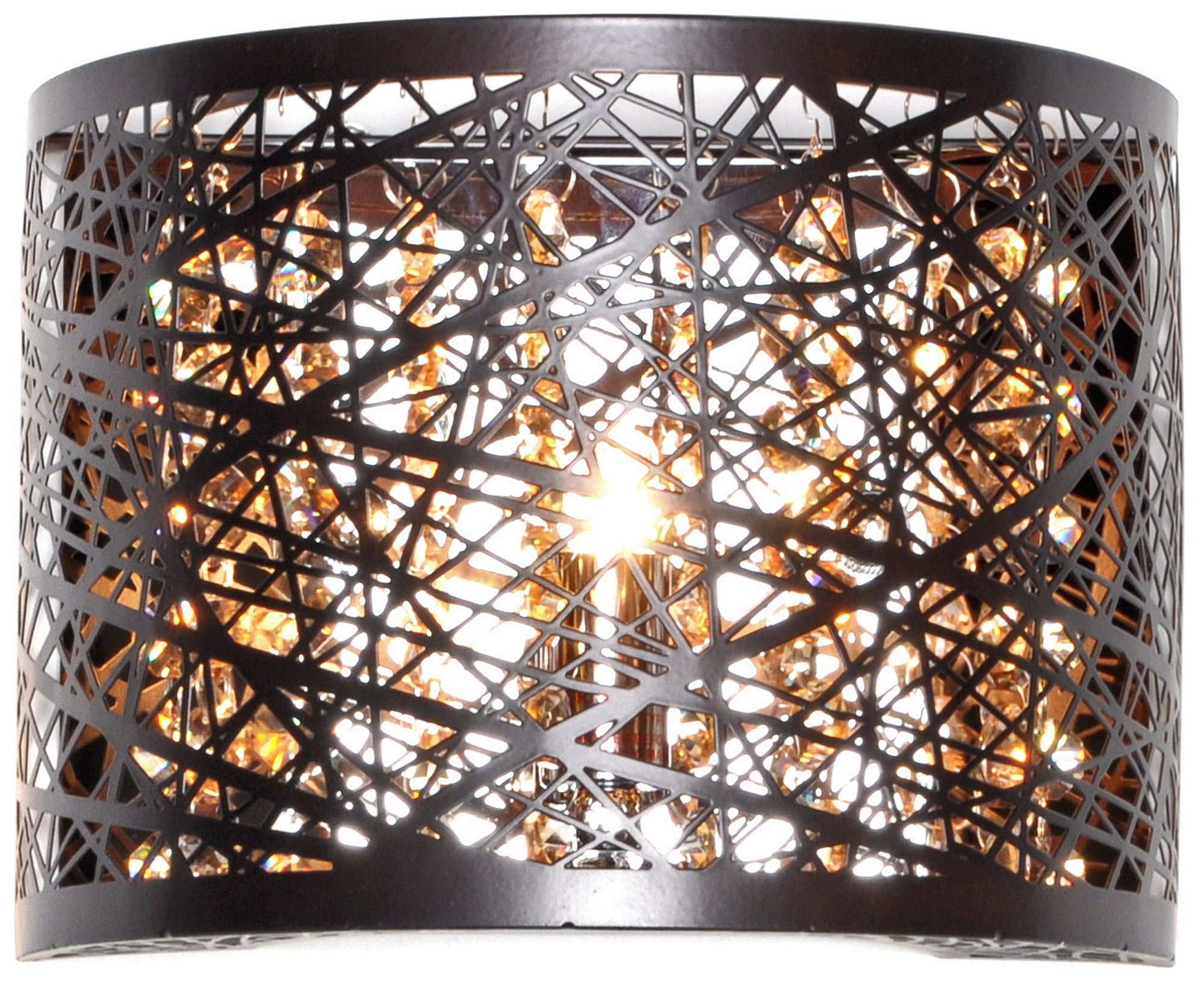 ET2 Inca 7 3/4" Wide Bronze Sconce