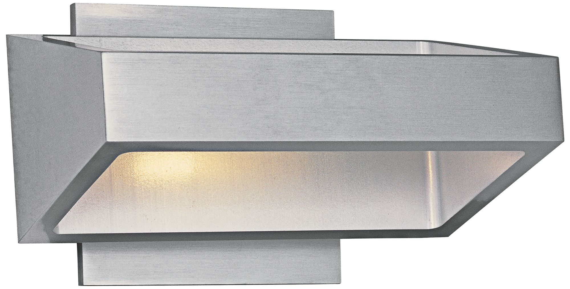 ET2 Alumilux 7 1/4" Wide Satin Aluminum LED Sconce