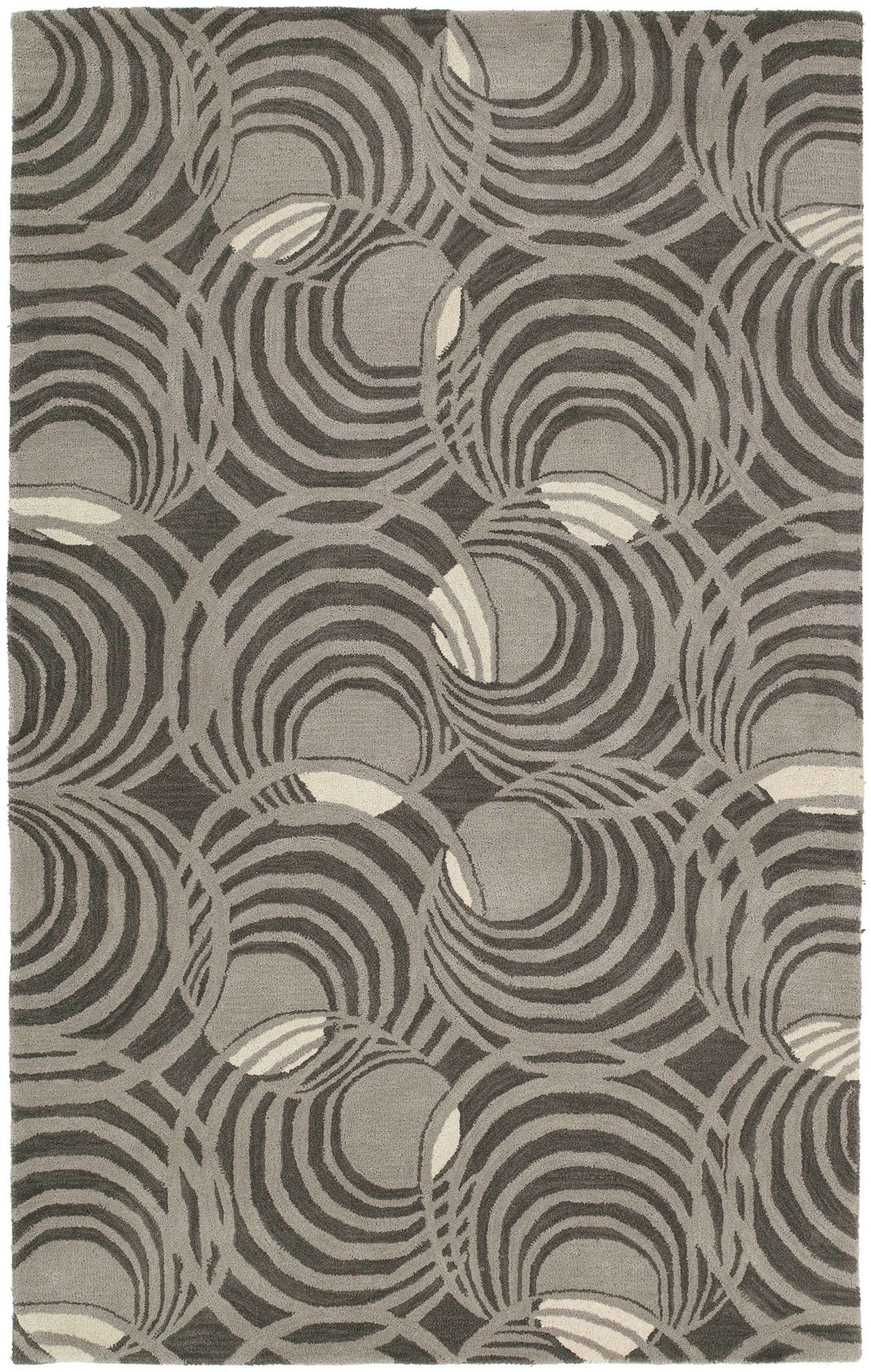 Kaleen Astronomy 3404-68 Lunar Graphite Wool Area Rug 