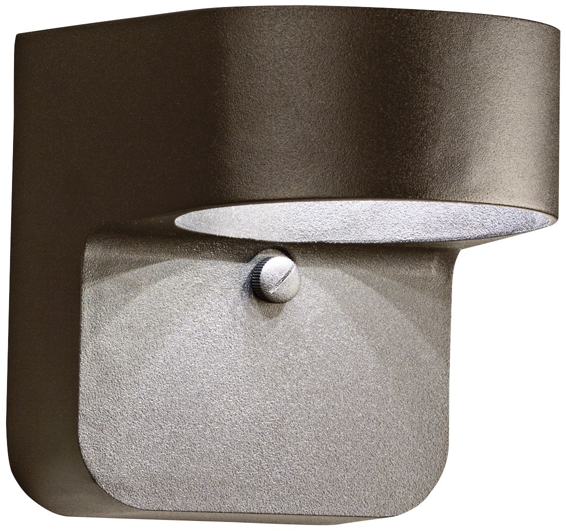 Kichler Brandt 5 1/2" High Bronze Outdoor LED Wall Light