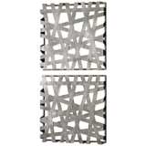 Uttermost Alita Set of Two 21&quot; Square Metal Wall Art