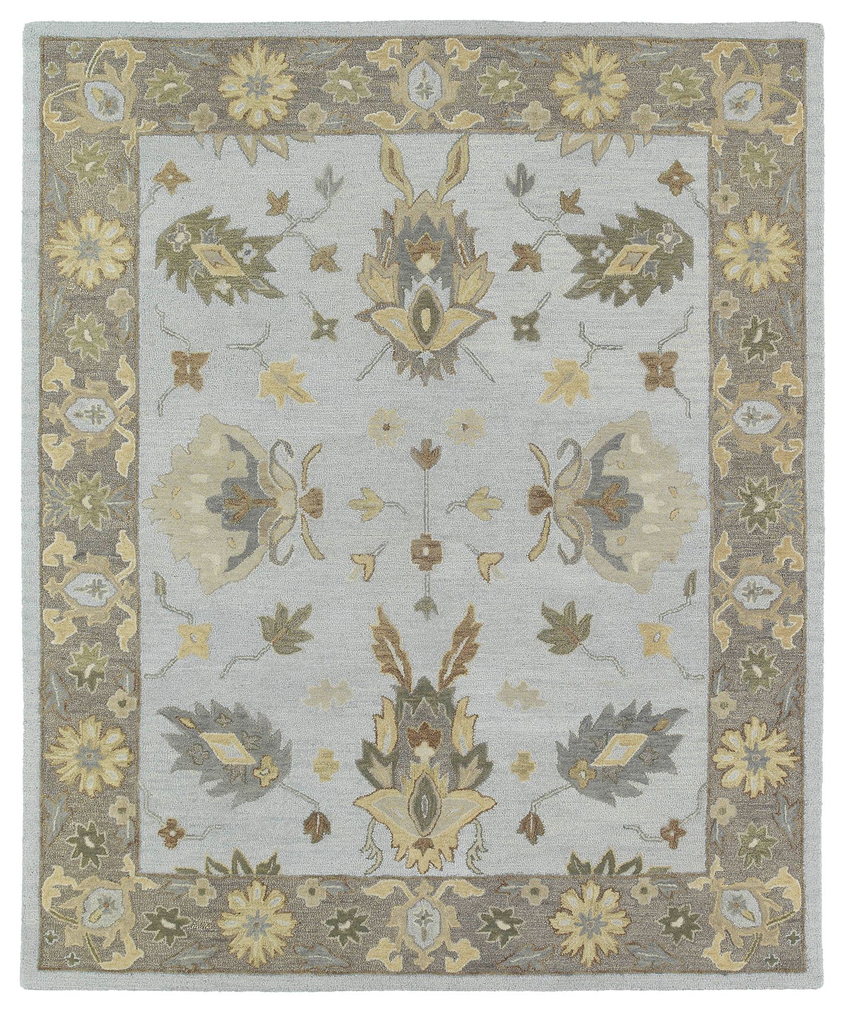 Kaleen Brooklyn 5303-77 Delaney Silver Wool Area Rug