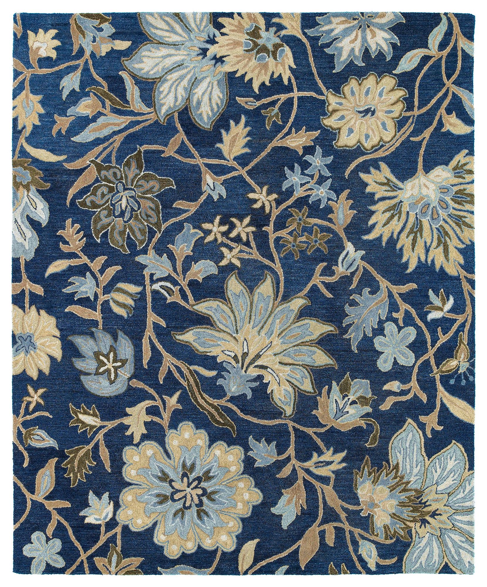 Kaleen Brooklyn 5304-17 Brody Blue Wool Area Rug