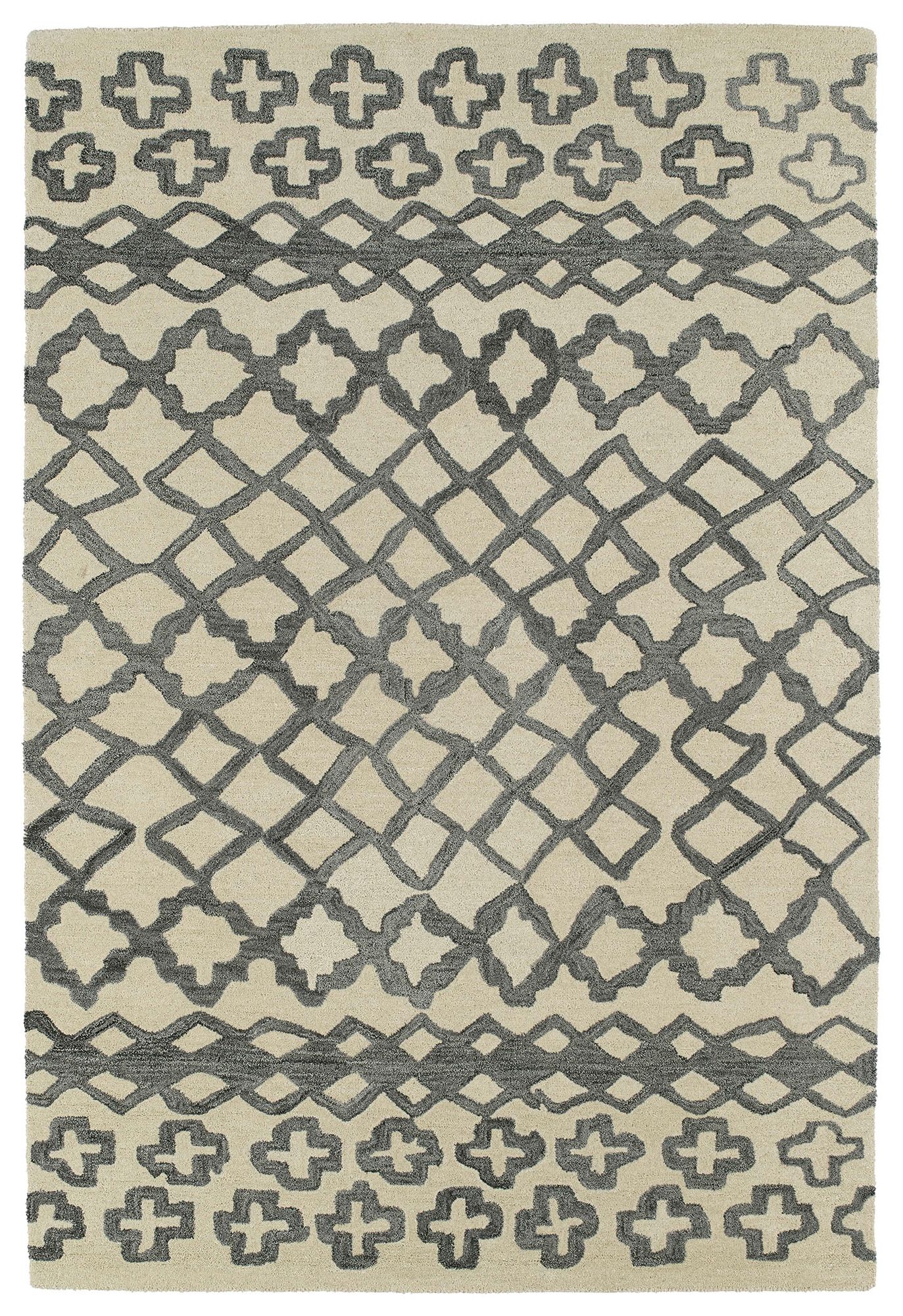Kaleen Casablanca CAS01-75 Grey Wool Area Rug 