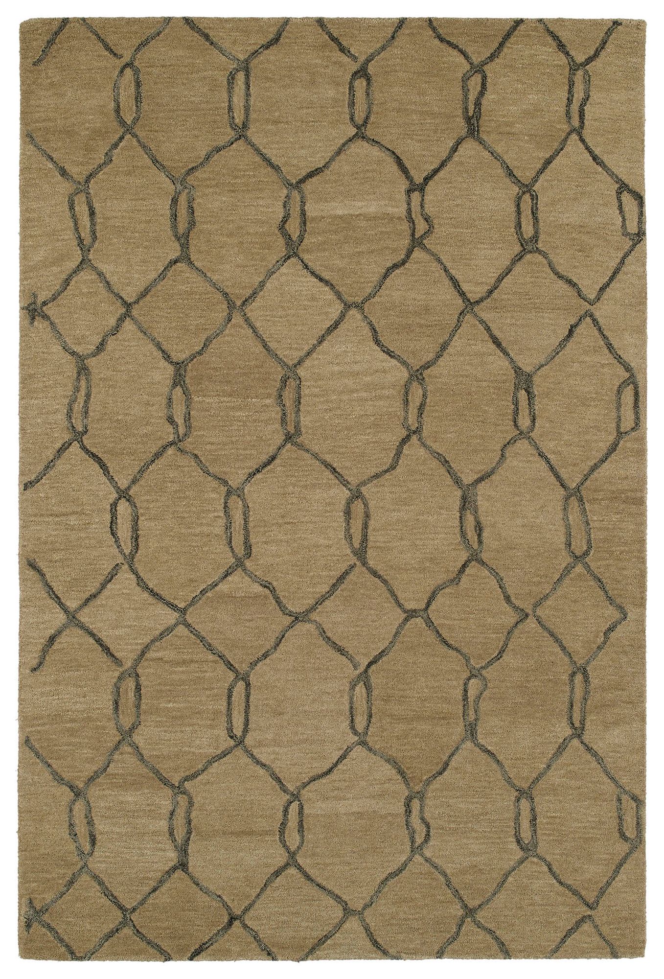 Kaleen Casablanca CAS02-82 Light Brown Wool Area Rug 