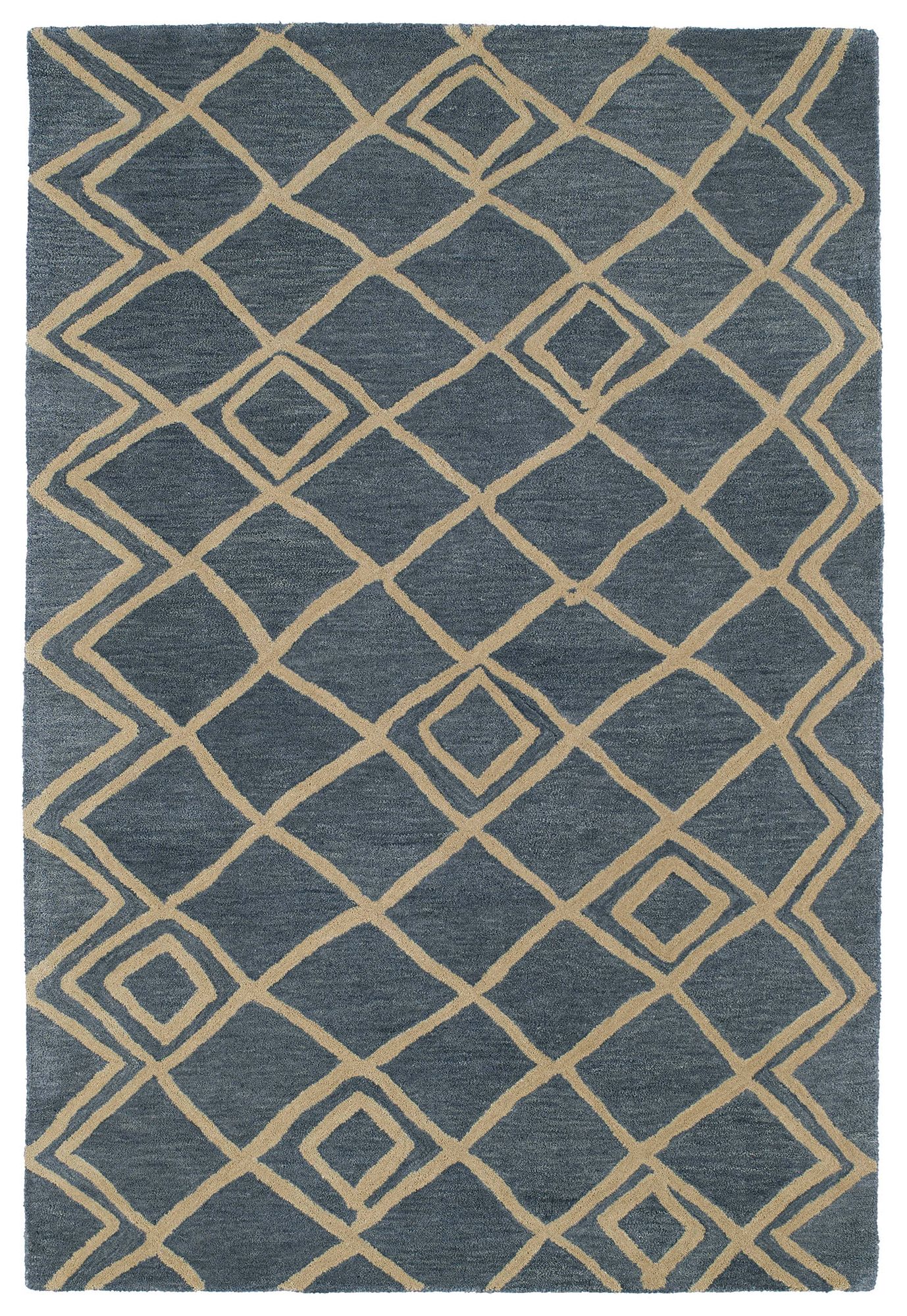 Kaleen Casablanca CAS04-17 Blue Wool Area Rug 