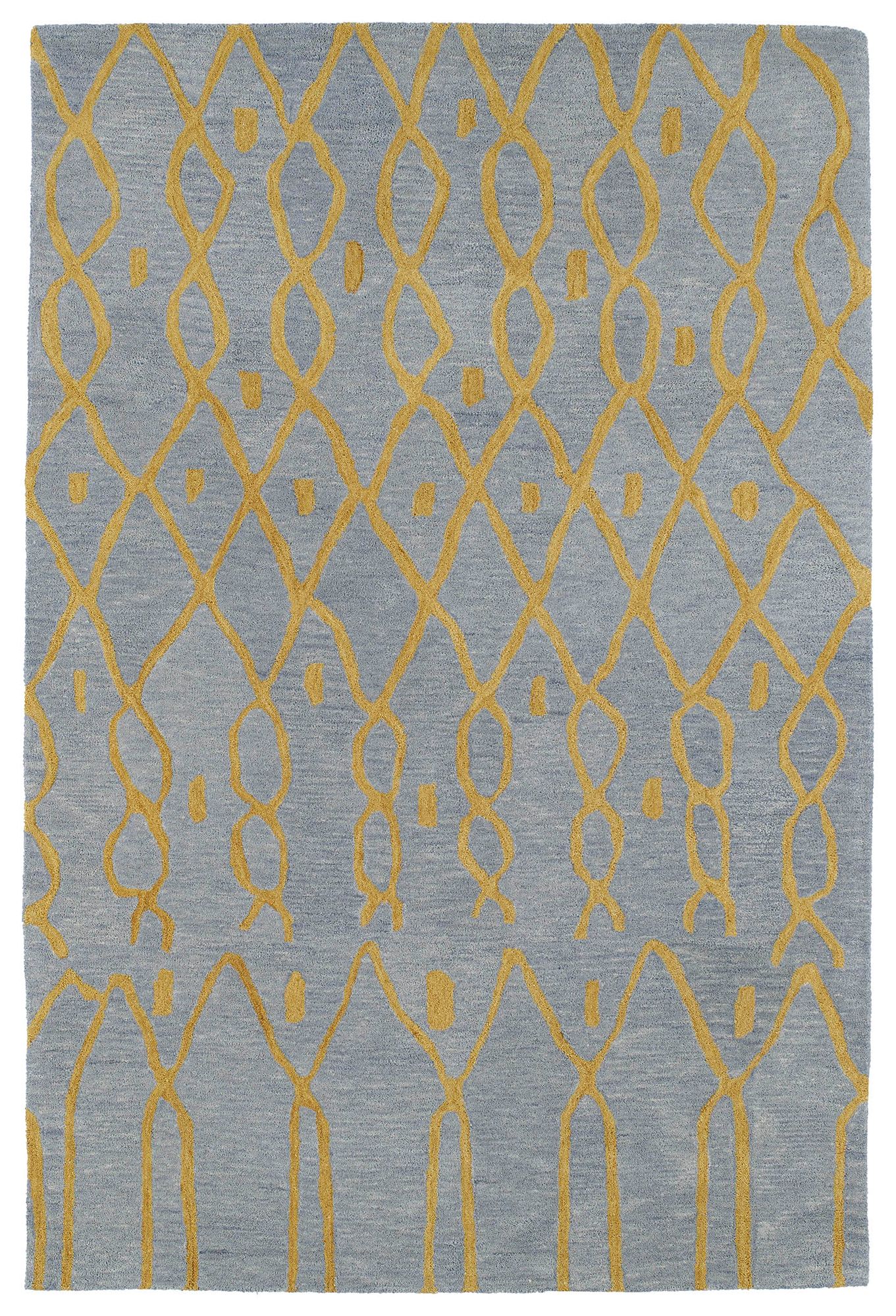 Kaleen Casablanca CAS06-79 Light Blue Wool Area Rug 