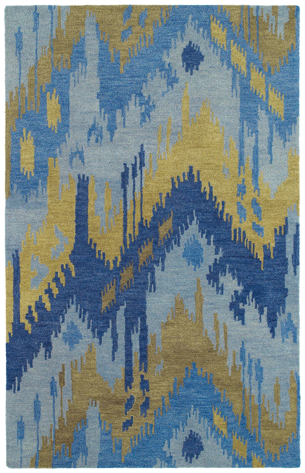 Kaleen Casual 5054-17 Castaway Blue Wool Area Rug