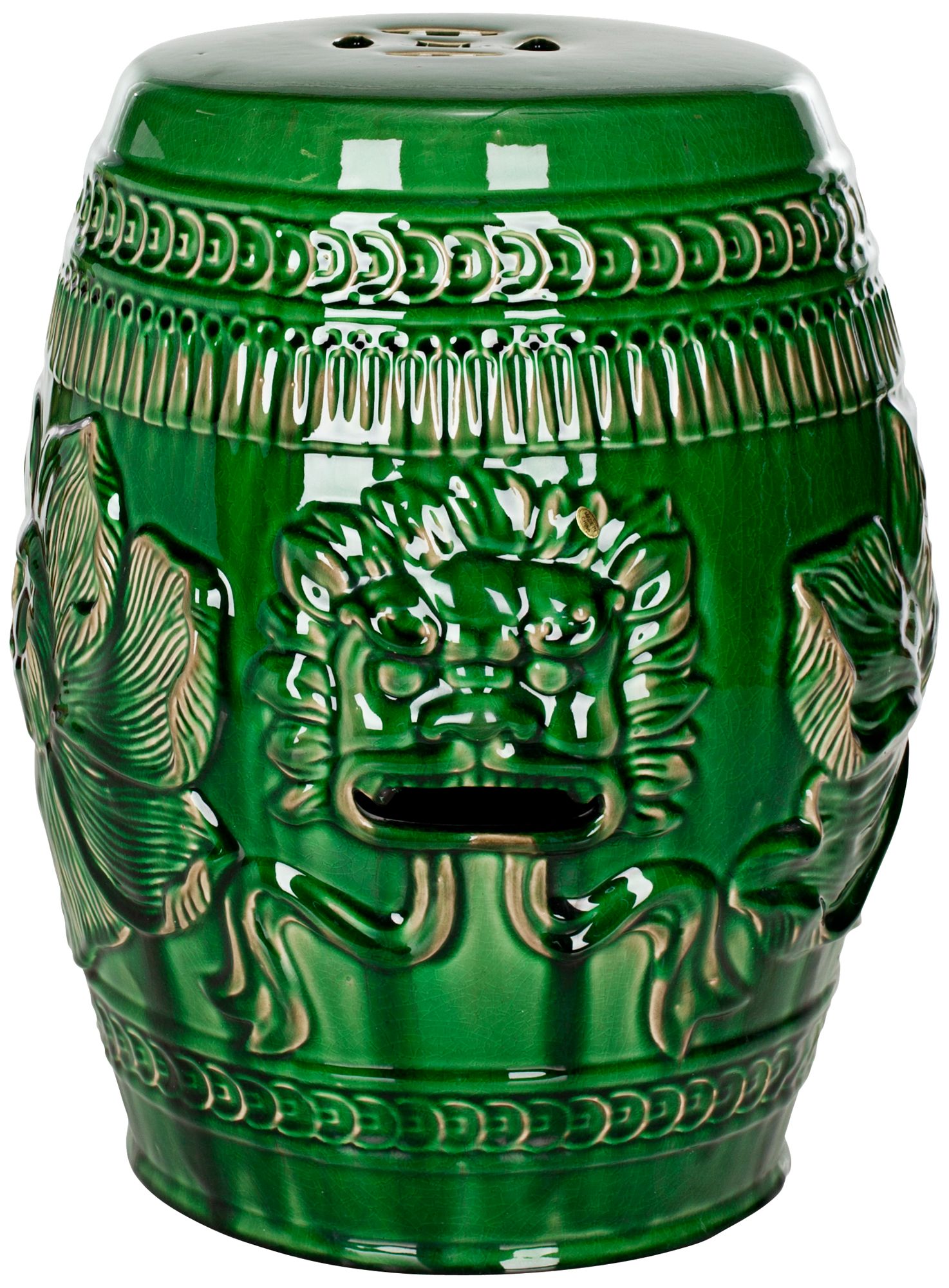 Safavieh Chinese Dragon Emerald Green Ceramic Garden Stool