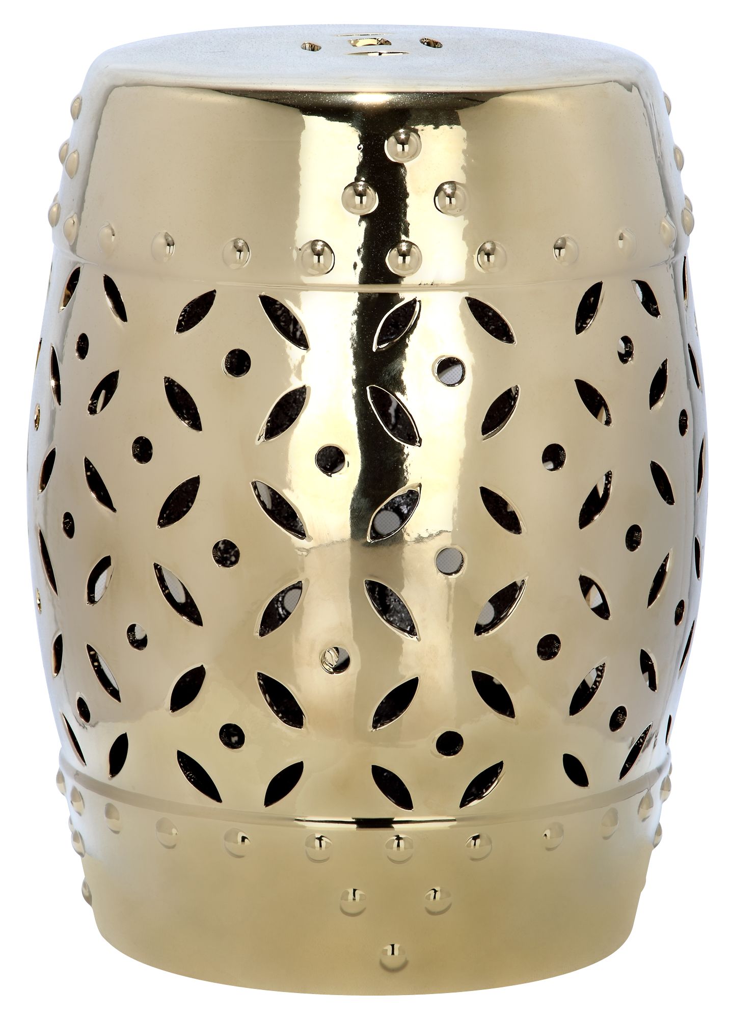 Safavieh Lattice Coin Gold Chinese Ceramic Garden Stool