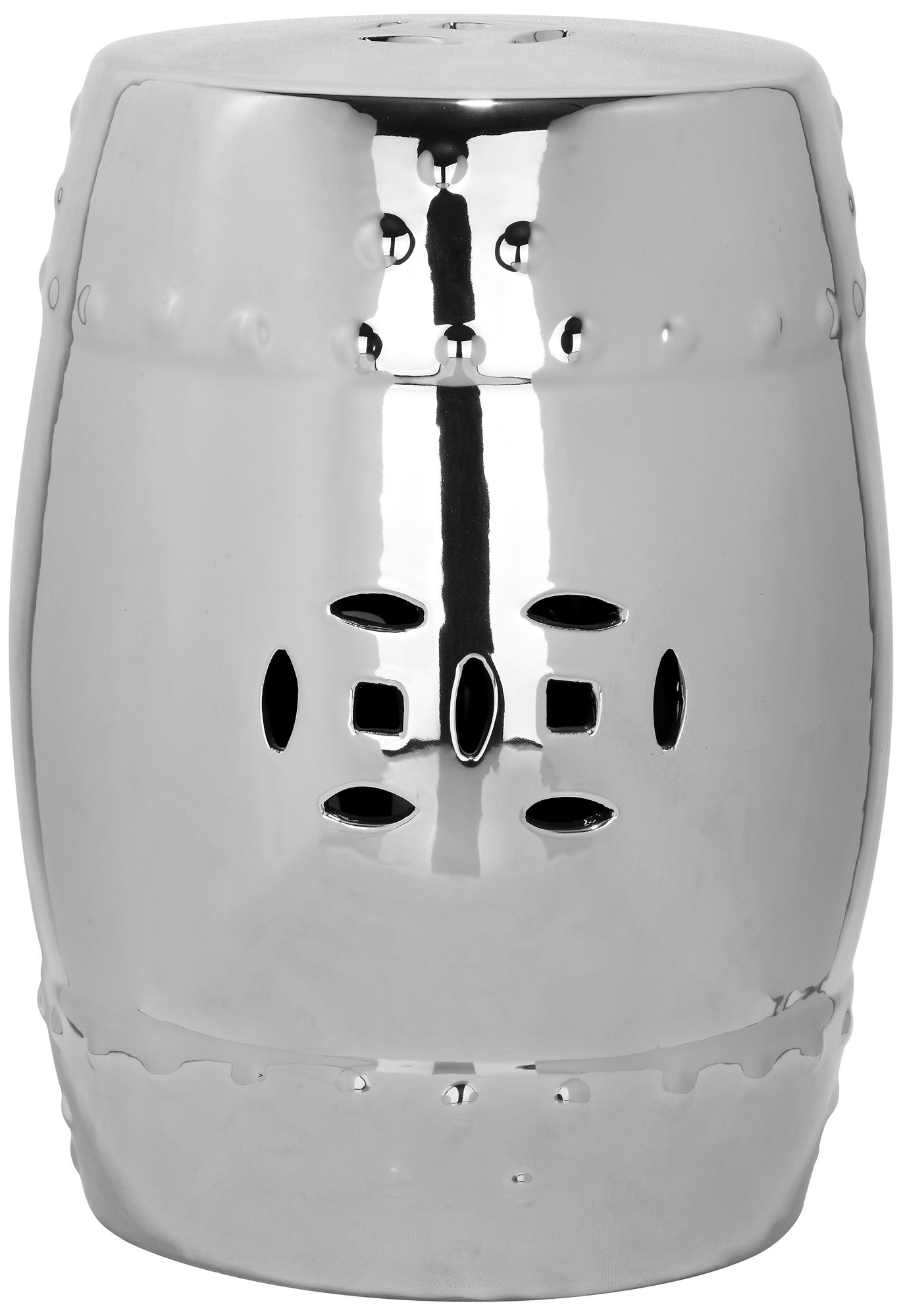 Safavieh Modern Ming Silver Ceramic Garden Stool