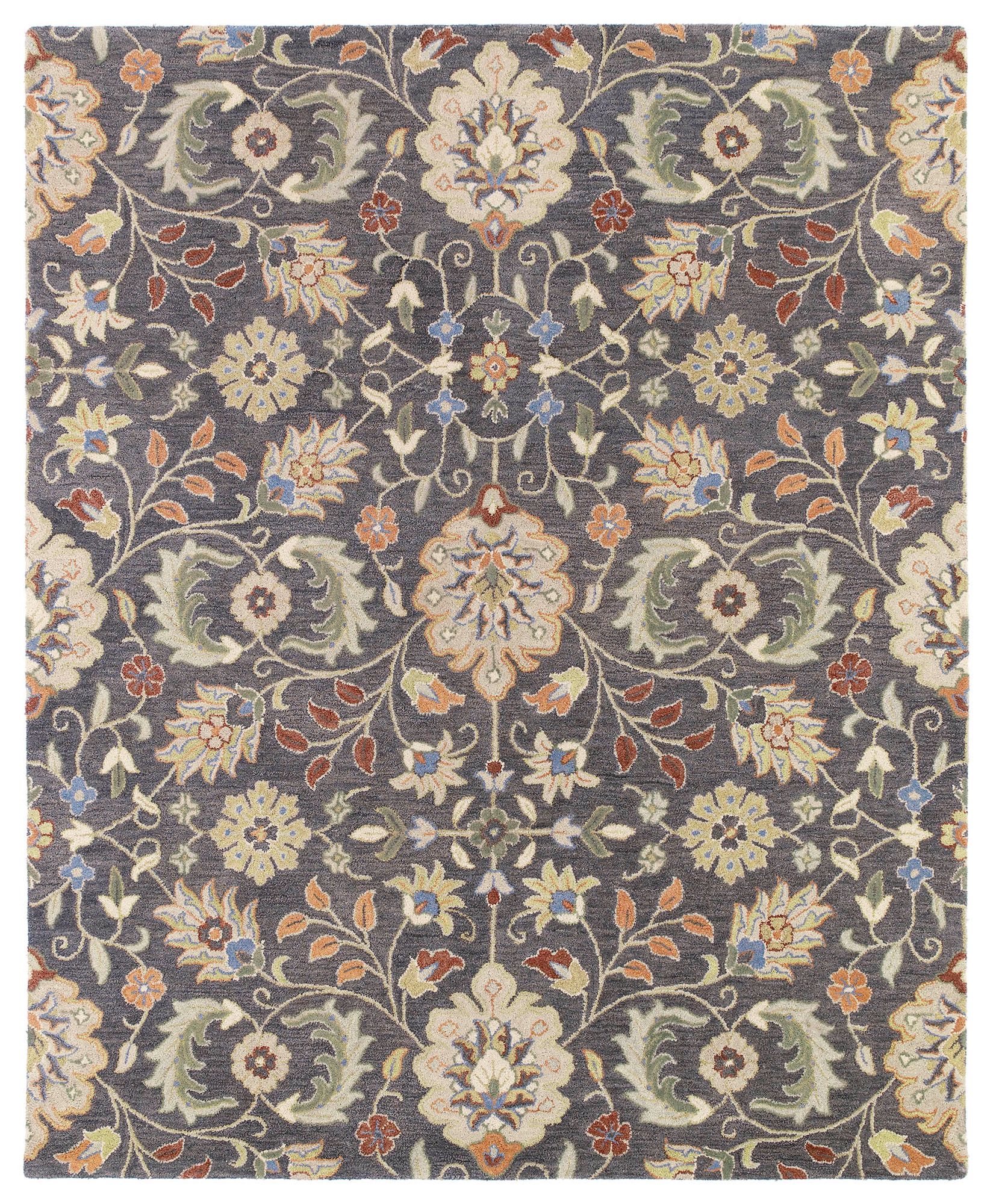 Kaleen Helena 3201-73 Hera Pewter Wool Area Rug 