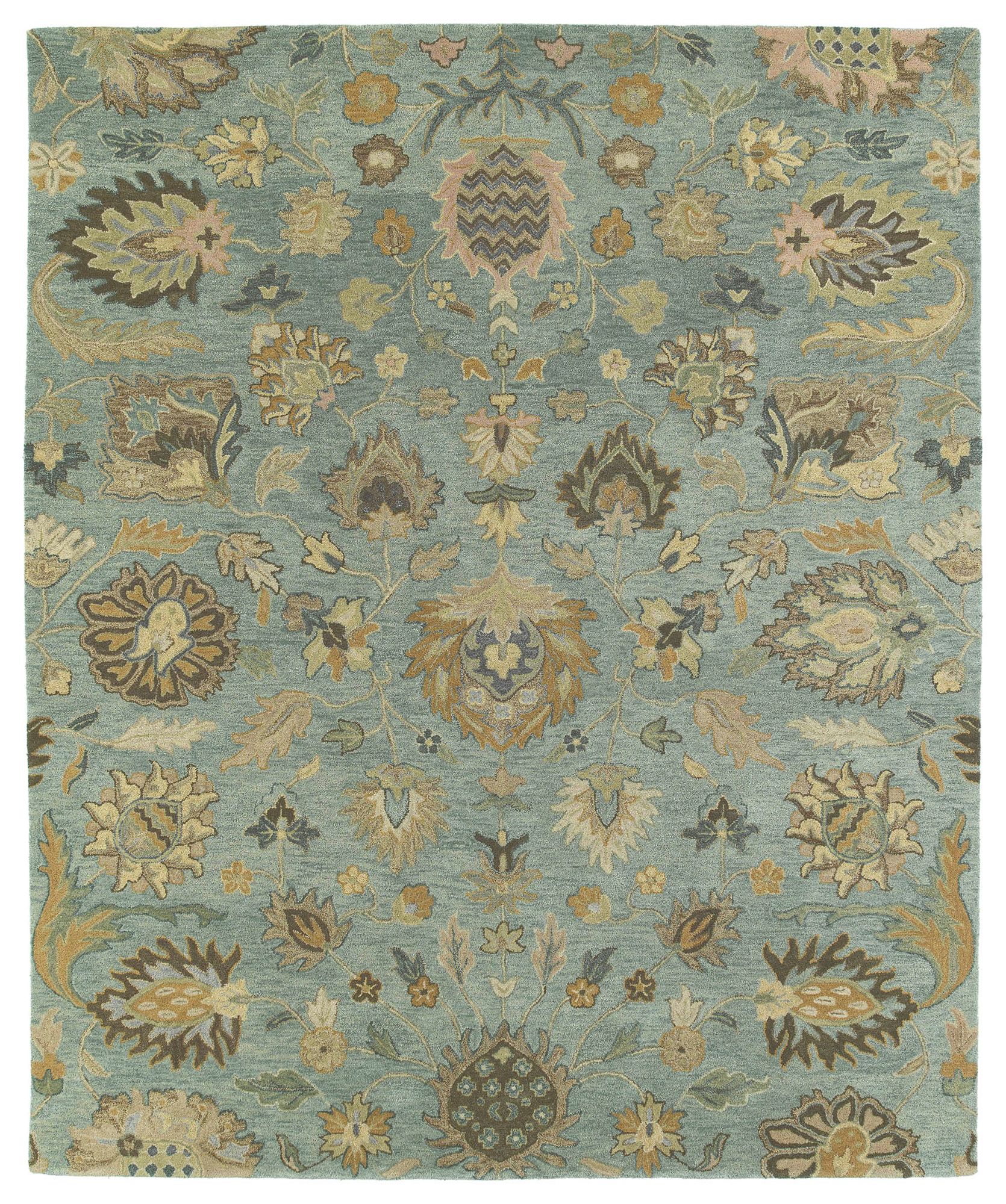 Kaleen Helena 3203-56 Troy Spa Wool Area Rug 