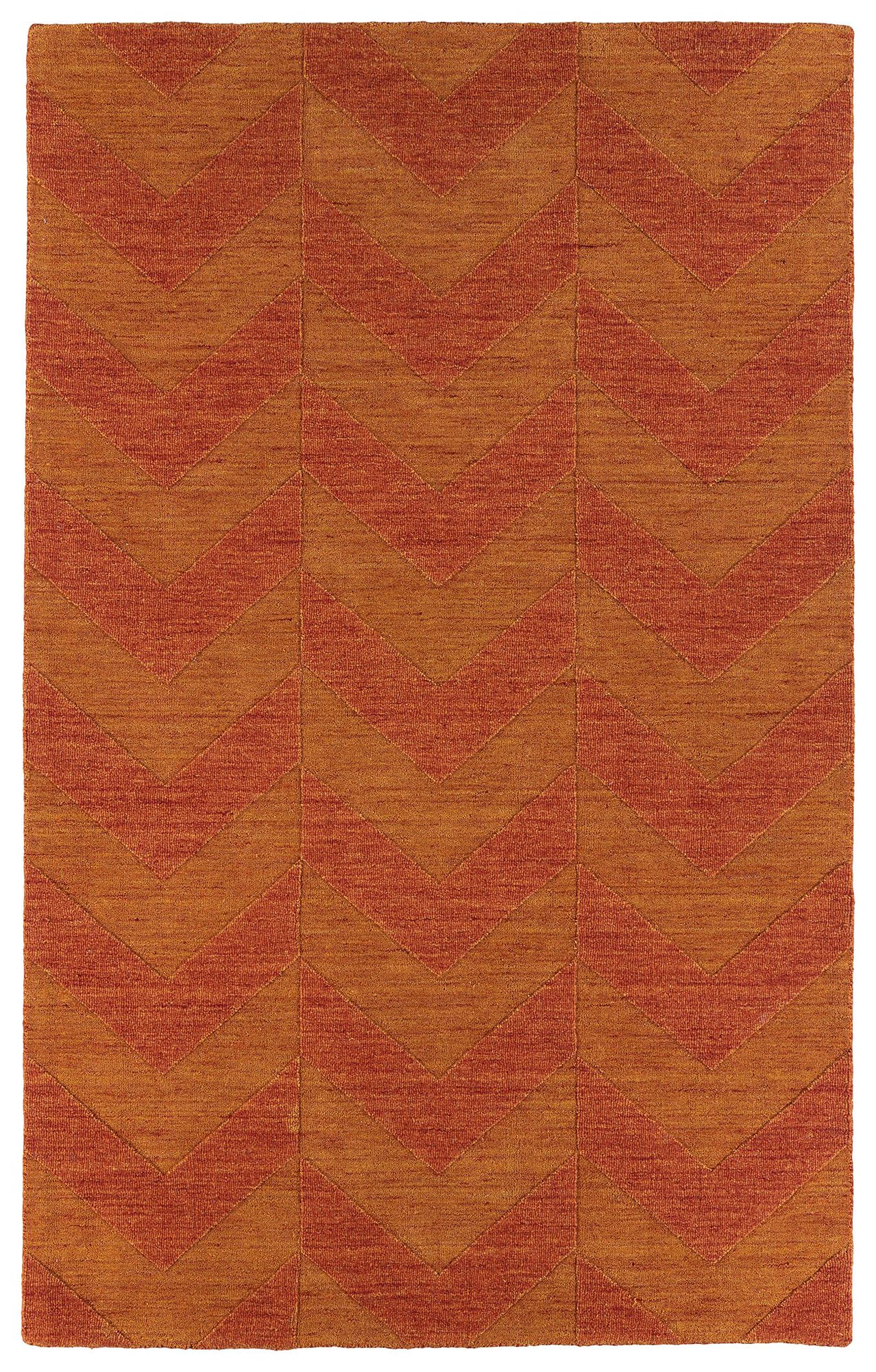 Kaleen Imprints Modern IPM05-53 Red Zig Zag Rug