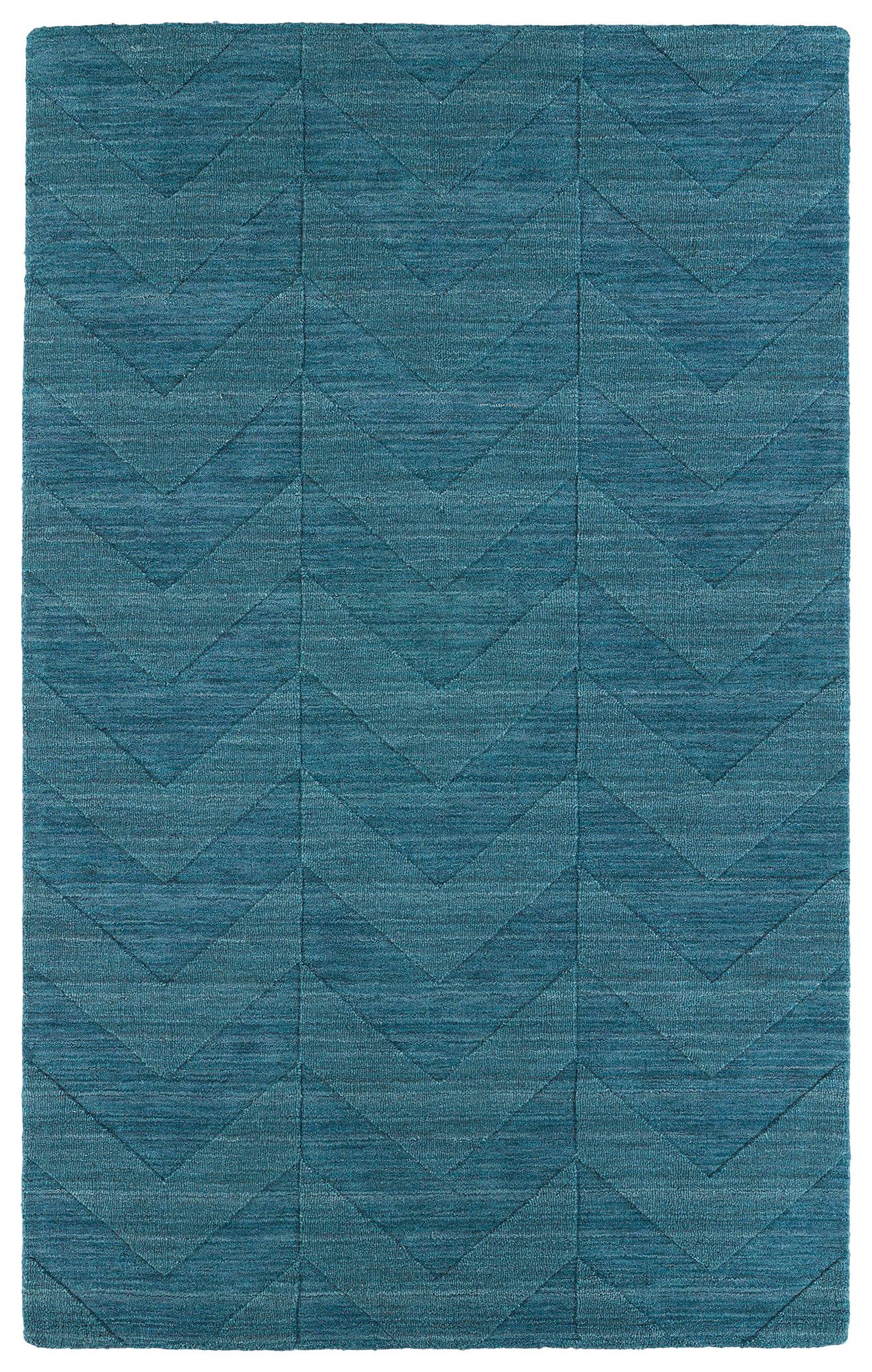 Kaleen Imprints Modern IPM05-78 Blue Zig Zag Rug
